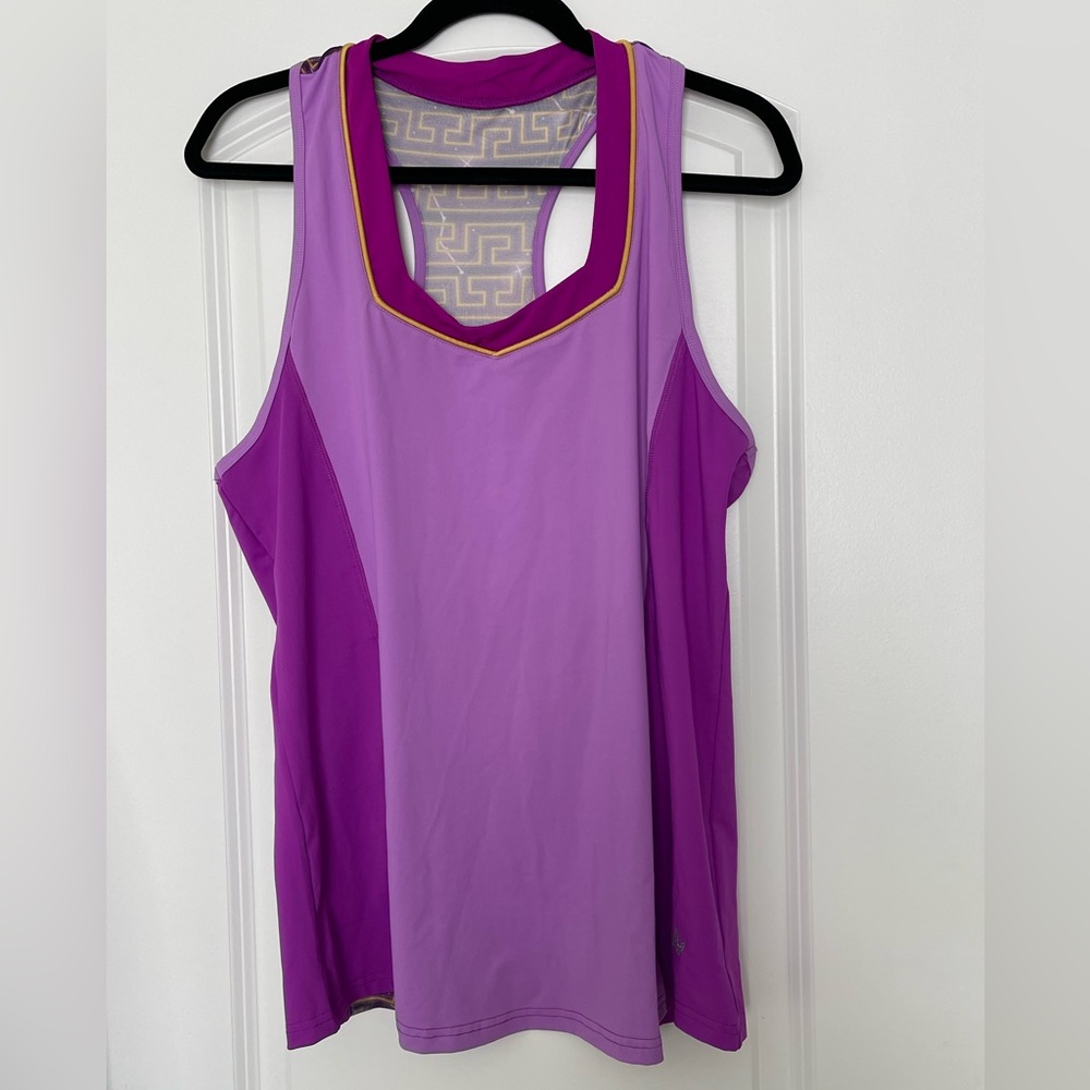 EUC Crowned Athletics Greek Goddess Flow Tank - XL
